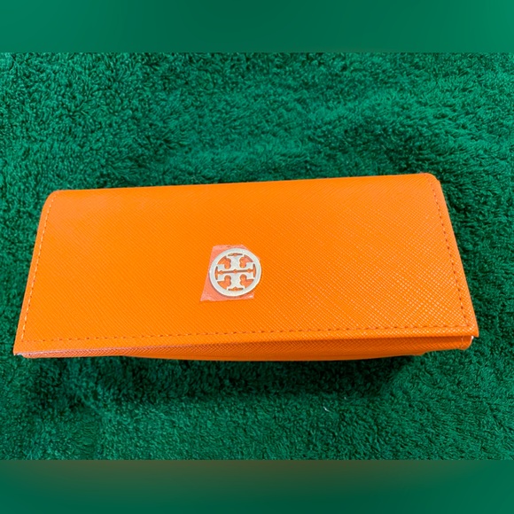 Tory Burch Glasses Case - Orange 1 - Picture 1 of 3